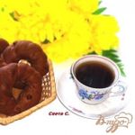 Кофейно-шоколадные бублики с изюмом