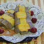 Плетёночки блинные с творожной начинкой