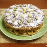 Торт с зефиром и бананами