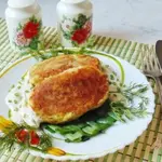 Картофельные котлеты с грибами и луком
