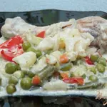 Голени с овощами