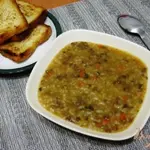 Суп с рисом и чечевицей