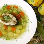 Уха из карпа с рисом