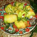 Рулетики из кабачка