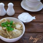 Вареники с капустой и отварным яйцом