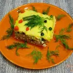 Мясная запеканка с овощами