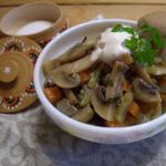 Грибы с овощами в мультиварке