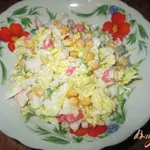Салат из китайской капусты и крабовых палочек