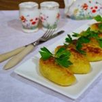 Зразы с зеленым луком и ветчиной