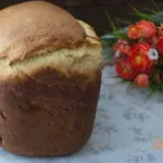 Кулич на твороге с изюмом в хлебопечке