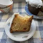 Кекс на дрожжах с глазурью