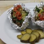 Картофель по - домашнему с беконом и аджикой
