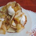 Блинчики на молоке и сливочном масле с яблочной начинкой