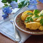 Варенно-печеная картошка с сыром