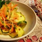 Маринованные кабачки с овощами