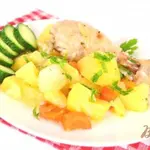 Куриные ножки с картофелем в рукаве