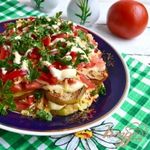 Салат из баклажанов с сыром