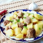 Жаркое из свинины с картофелем