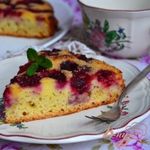 Пирог с малиной