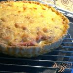 Киш лорен (открытый пирог с ветчиной и луком)