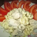Тушеный кролик в сметане