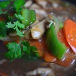 Куриное мясо с овощами