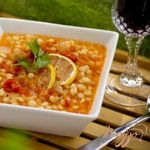 Суп с чечевицей и кус кусом