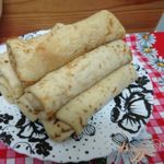 Блины с мясом сыром и брынзой