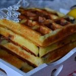 Вафли с лимонным курдом и шоколадными каплями
