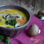 Сливочный суп с шампиньонами