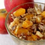 Мясной салат с апельсином