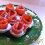 Закуска с подкопченной кетой.