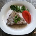 Запеканка из яблок и говядины