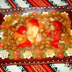Постное рагу из фасоли