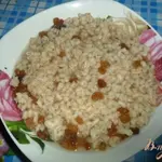 Рождественская кутья из перловки с изюмом