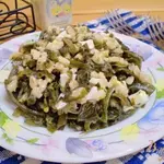 Салат с ламинарии, перловки и яиц
