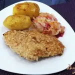Куриная отбивная в рисовой панировке
