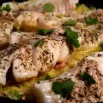 Рыба с гарниром из капусты