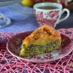 Маковая шарлотка с яблоками