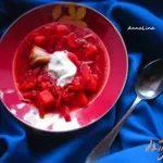 Борщ с кроликом на сметане