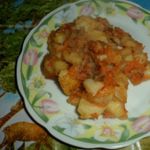 Жареный картофель с аджикой