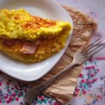 Омлет с балыком и сыром