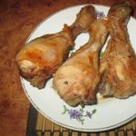 Куриная голень в медово-соевом соусе