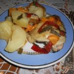 Курица с овощами в рукаве для запекания