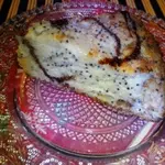 Пирог с маком и яблоком