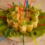 Сырные рулетики на закуску