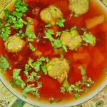 Свекольник с шариками