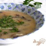 Фасолевый суп-пюре с грибами