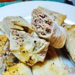 Пирожки с печенью из лаваша
