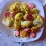 Цветная капуста с сосисками
